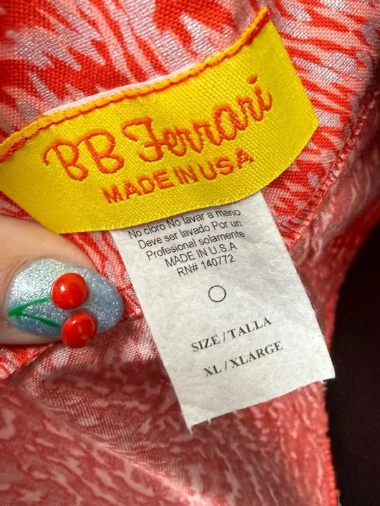 Bernie Dexter Chelsea Red & Silver Tinsel Town Fit-and-Flare Sundress Sz XL - Picture 5 of 5